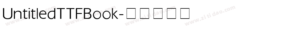 UntitledTTF Book字体转换